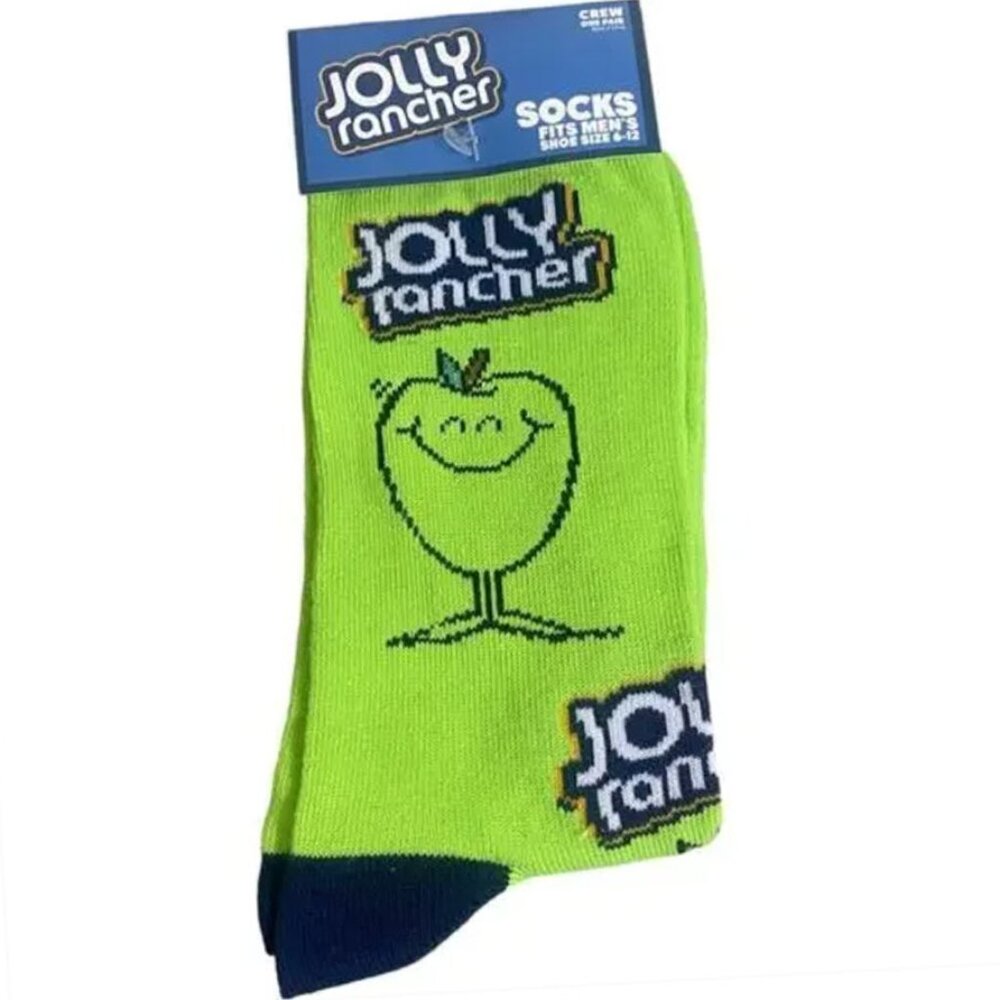 Mens Jolly Rancher Green Apple Socks